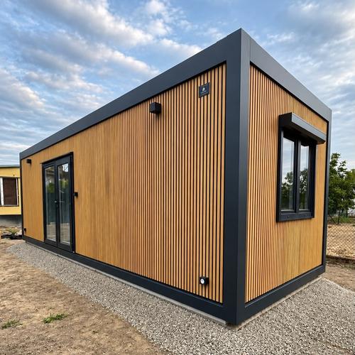Záhradný domček 8,24 × 2,90 m, kompletne vybavený – fotografia 2