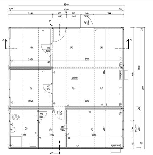 Modulárna kontajnerová stavba z troch modulov 72 m² – fotografia 8