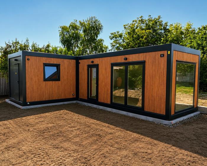 Modulová stavba s kúpeľňou a skladom